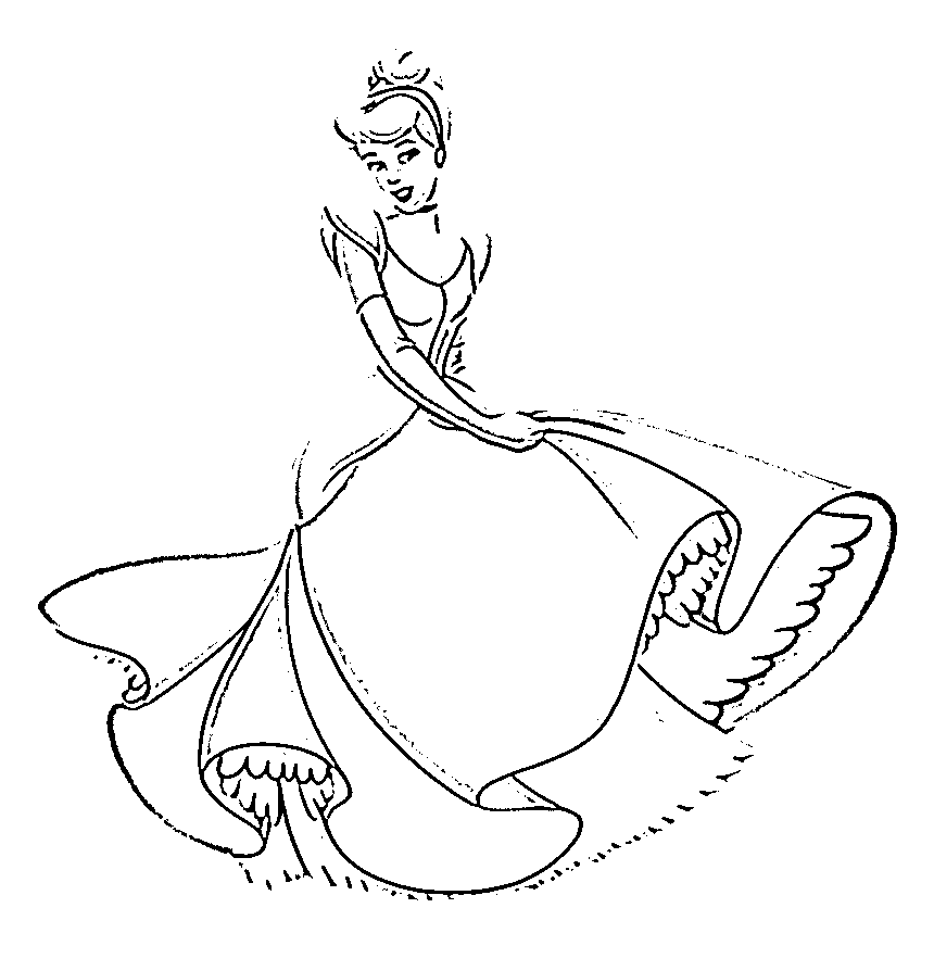 Cinderella Coloring Pages (11 Printable Sheets, Simple to Draw, Easy ...