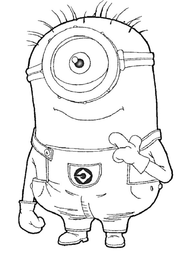 Printable Carl outline by pen sketch Coloring Page for kids.