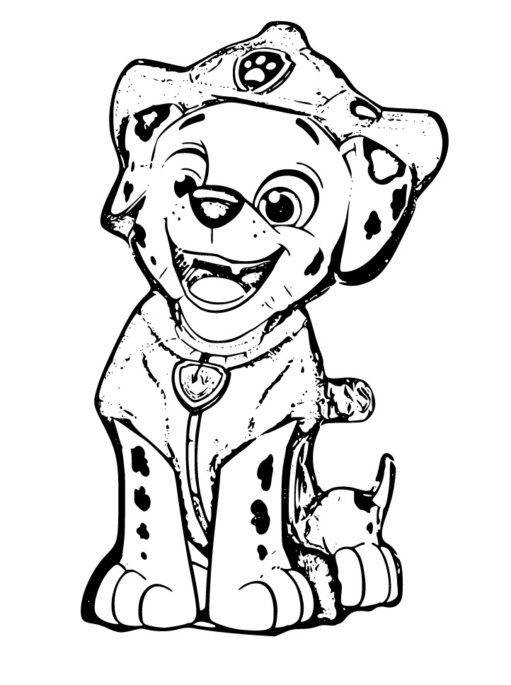 Paw Patrol Marshall Coloring Pages a4bbcba4