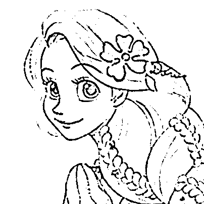 Rapunzel Coloring Pages (Tangled: Princess Rapunzel, Flynn, Pascal the ...