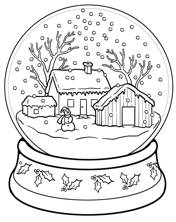 FREE Christmas Coloring Pages for Adults and Kids - Happiness is ...
