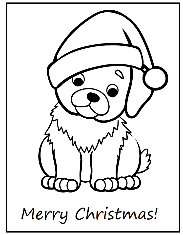 Printable Cute Christmas   8 Coloring Page for kids.