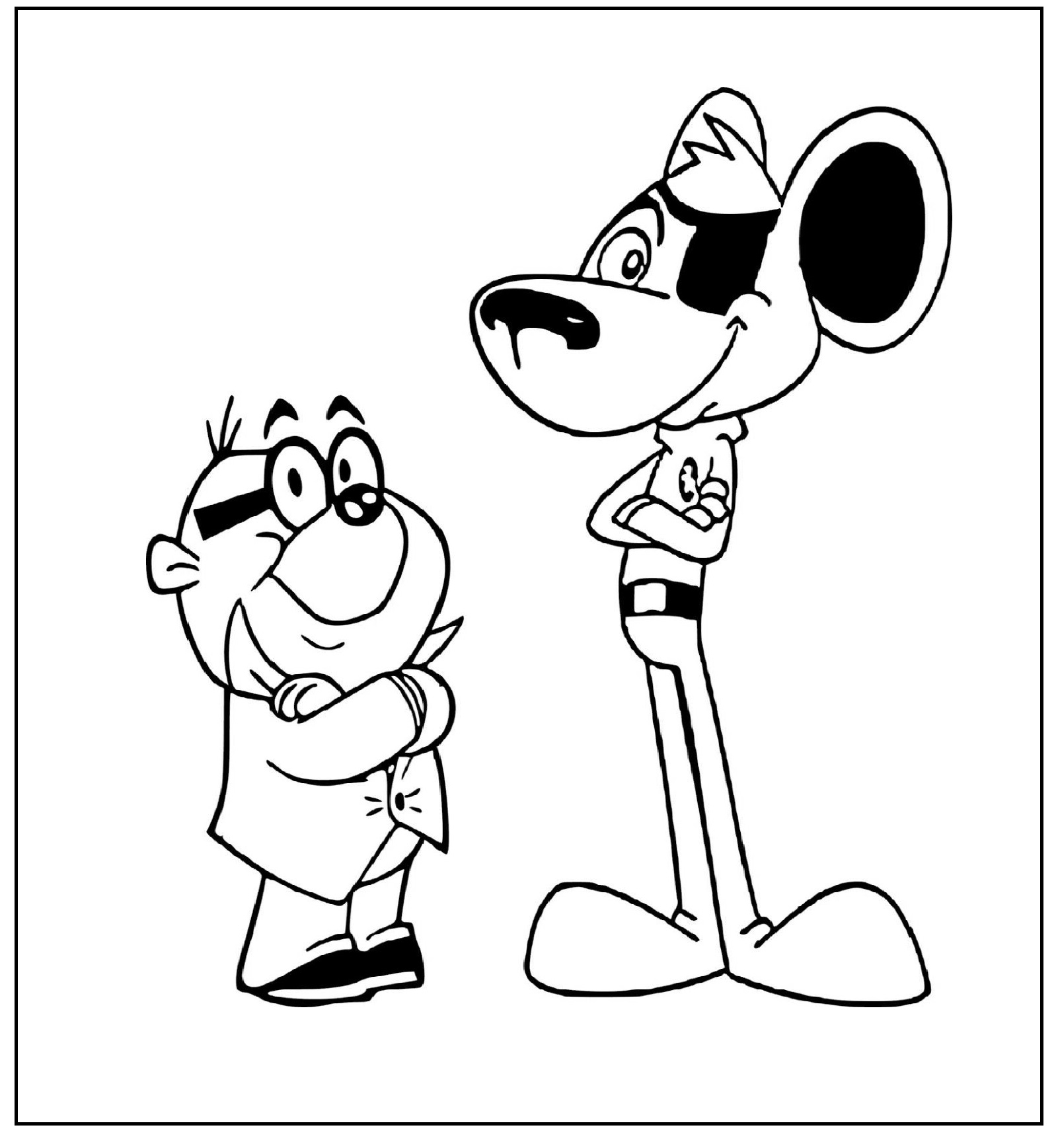 Printable Danger Mouse   7 Coloring Page for kids.