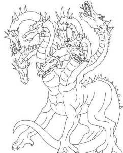 Printable Color the Dragon Coloring Page for kids.