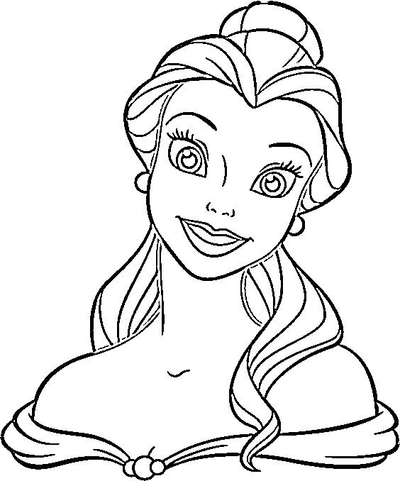 Princess Belle Coloring Pages (Beauty and the Beast: Disney ...