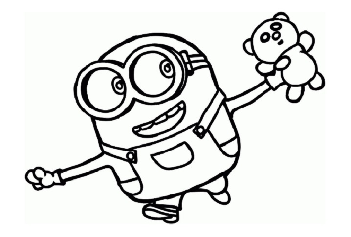 Bob The Minion Coloring Pages 16 Printable Sheets Simple To Draw 