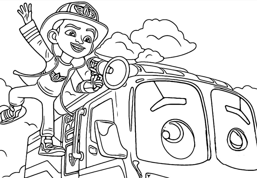 Firebuds Bo Coloring Pages 3