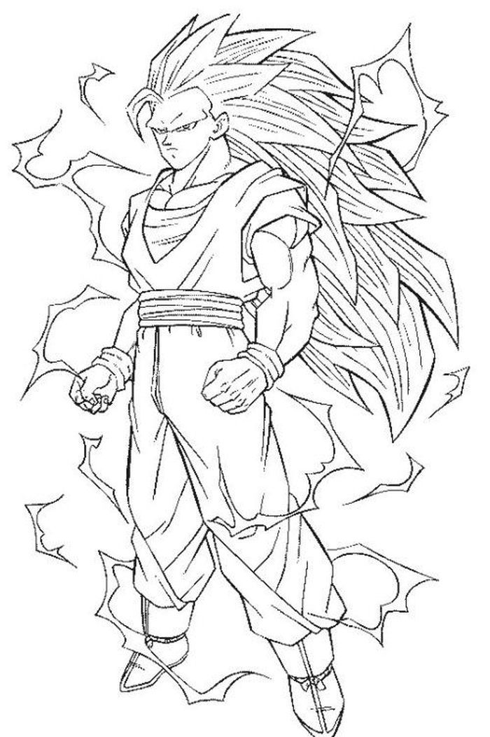 The Kindly Goku Coloring Pages PDF - Coloringfolder.com ...