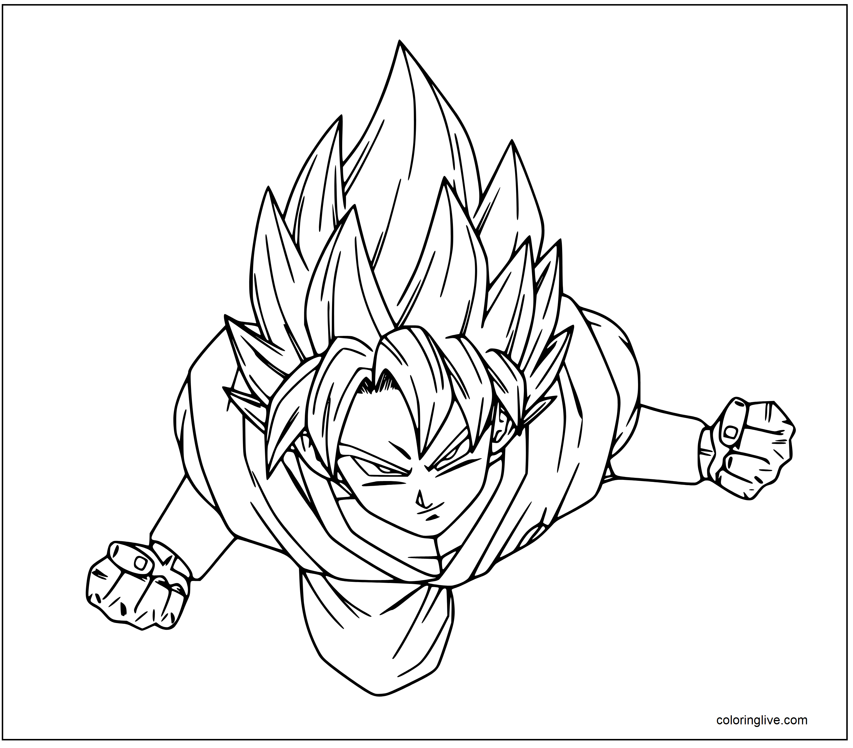 Goku Coloring Pages 6