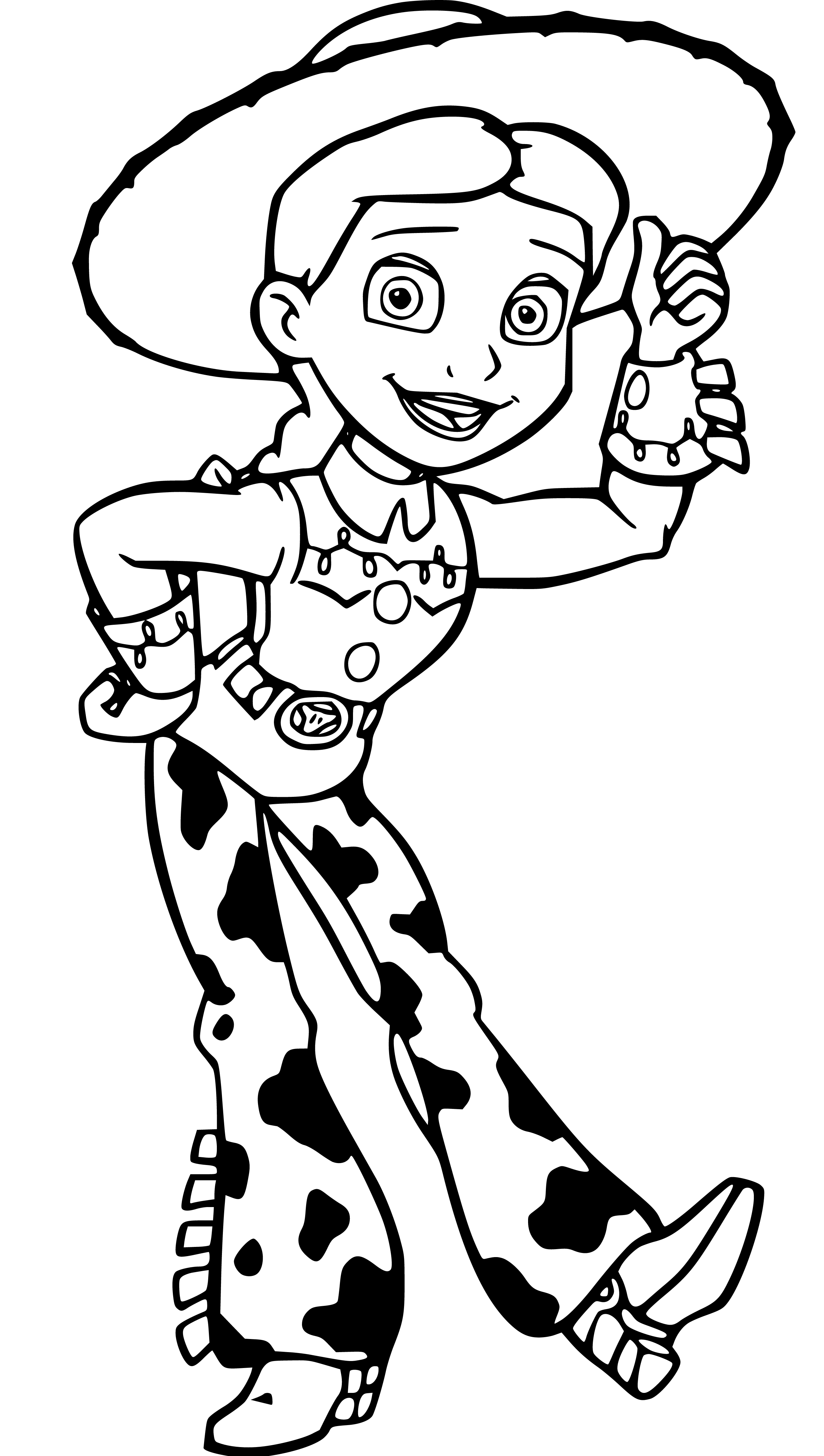 Printable Jessie Coloring Page for kids.