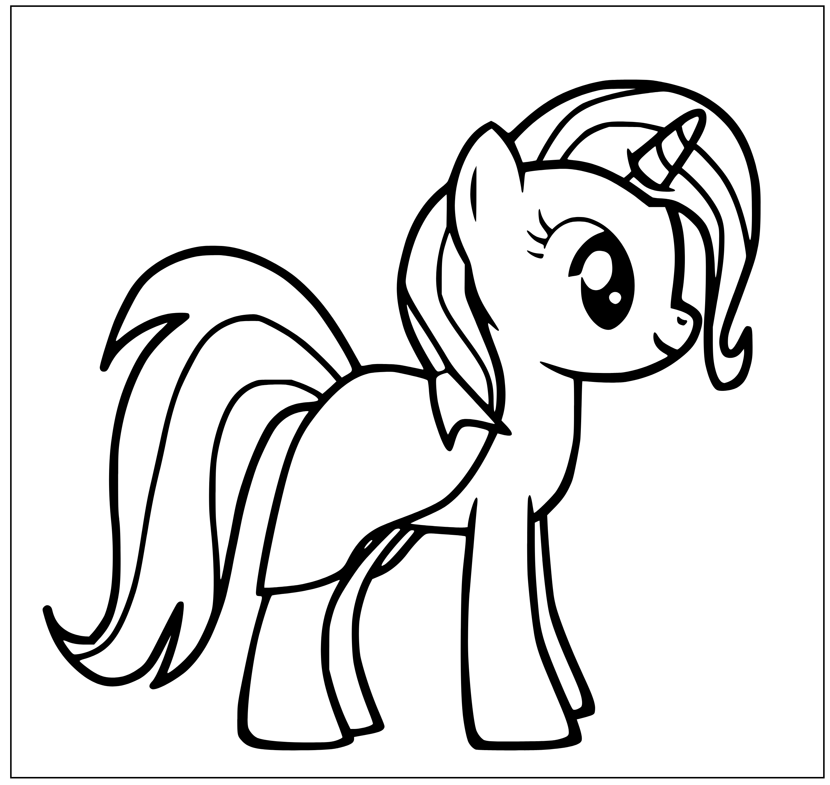 Printable Trixie MLP  sheet Coloring Page for kids.