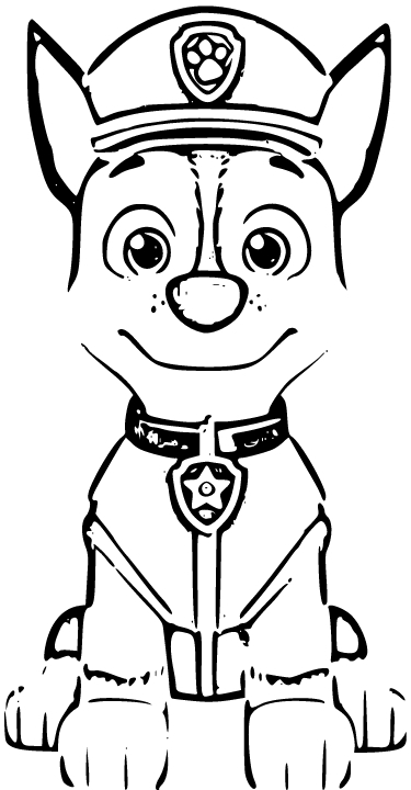 Paw Patrol Chase Coloring Pages ceb513bc