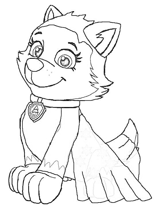 Paw Patrol Everest Coloring Pages 7b6a0690