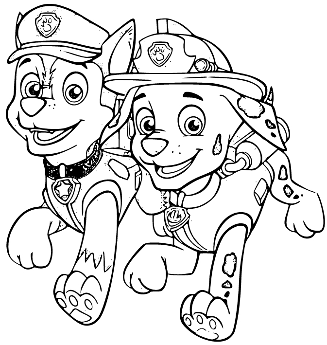 Paw Patrol Coloring Pages e01840a3