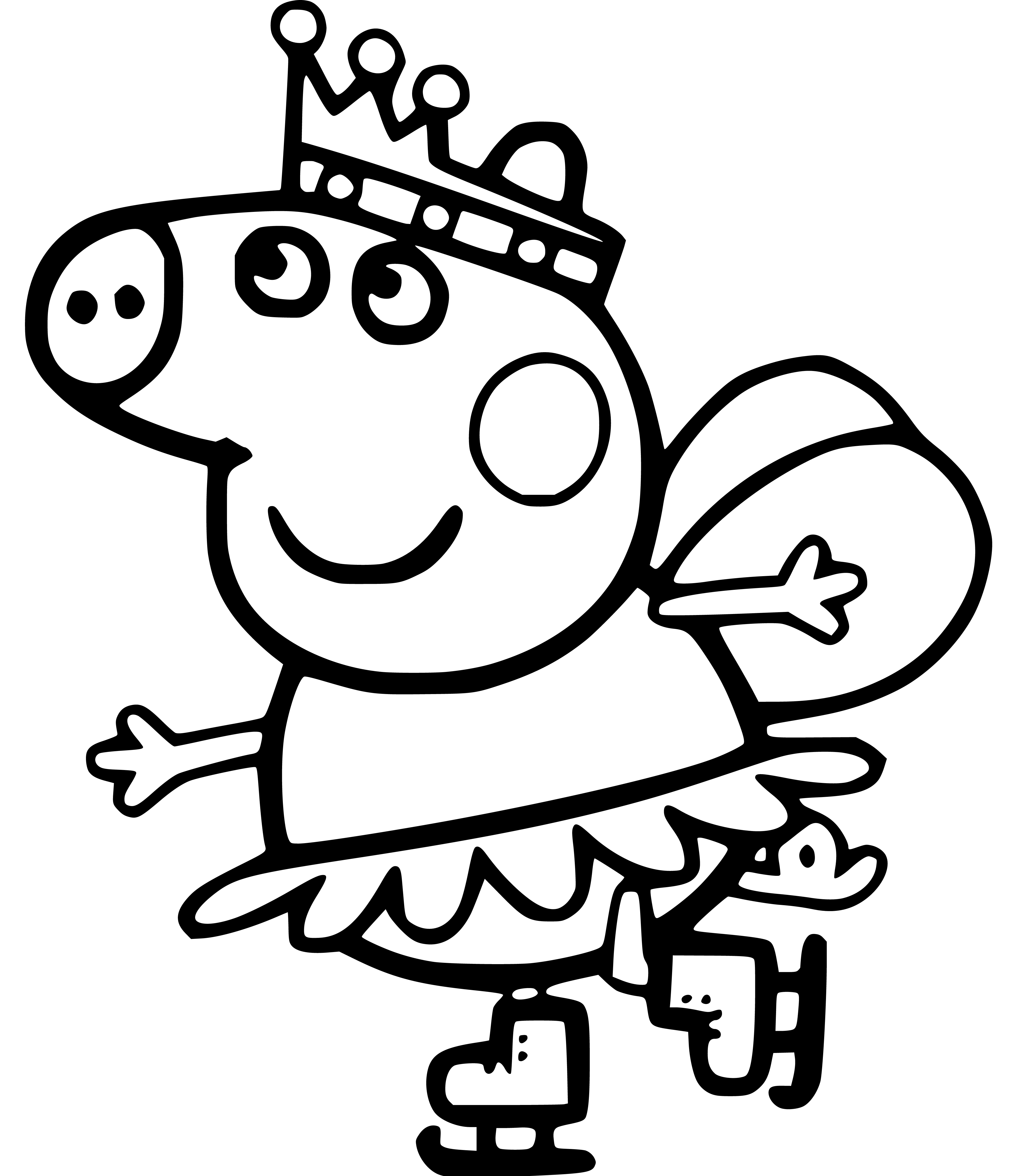 Peppa Pig Coloring Page