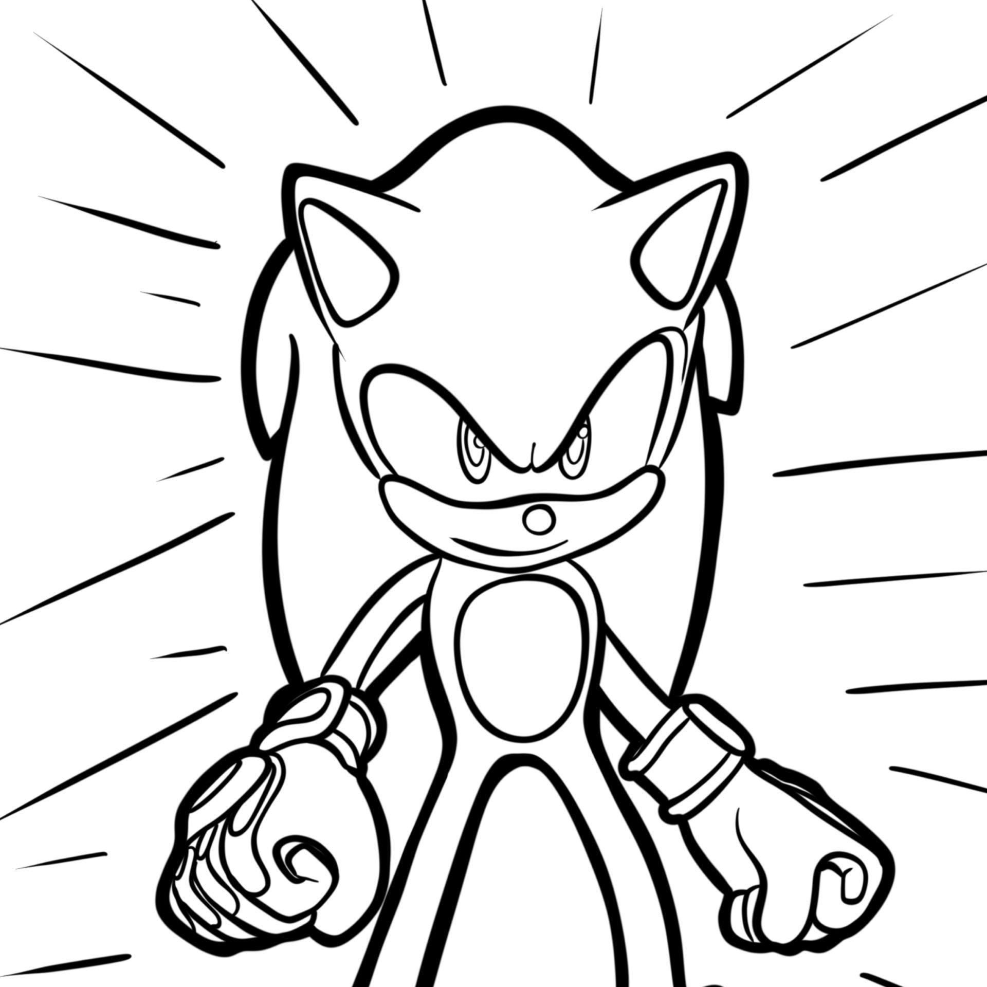 Sonic Prime Coloring page - Busy Shark