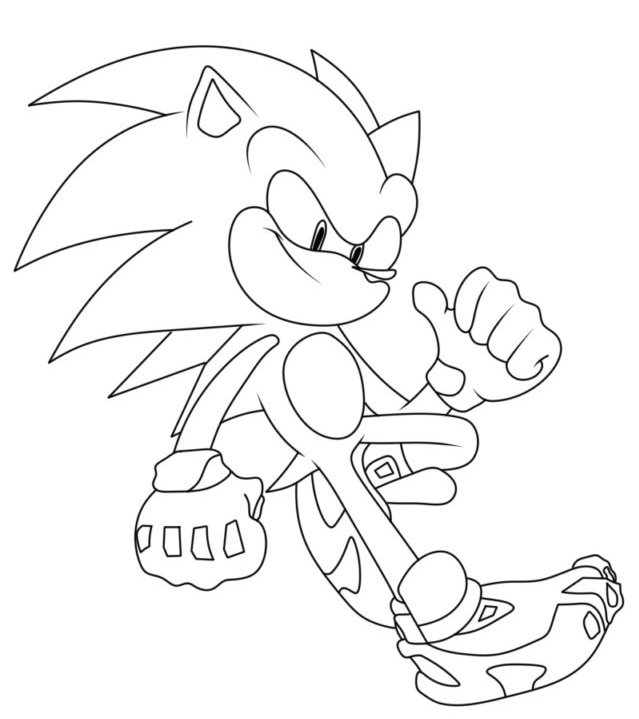 Printable Sonic Prime 1 Coloring Page for kids.