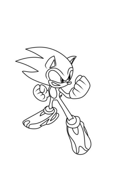 Printable Sonic Prime 66 Coloring Page for kids.