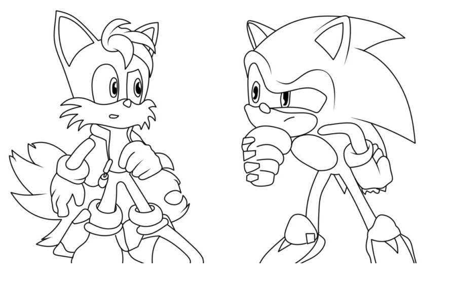 Printable Sonic Prime 51 Coloring Page for kids.