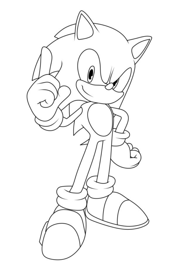 Printable Sonic Prime 23 Coloring Page for kids.