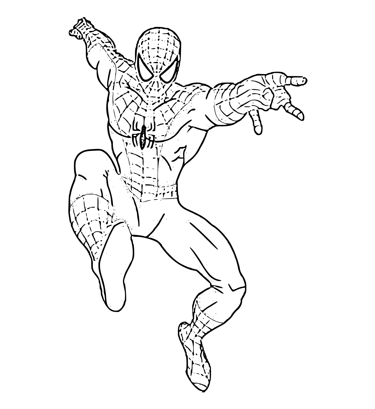 Spiderman Coloring Pages (18 Printable Sheets, Simple to Draw, Easy for ...