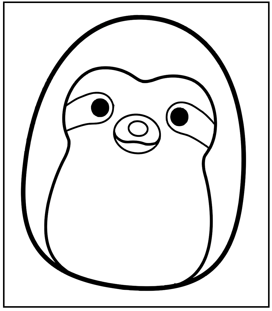 Printable Squishmallow   8 Coloring Page for kids.