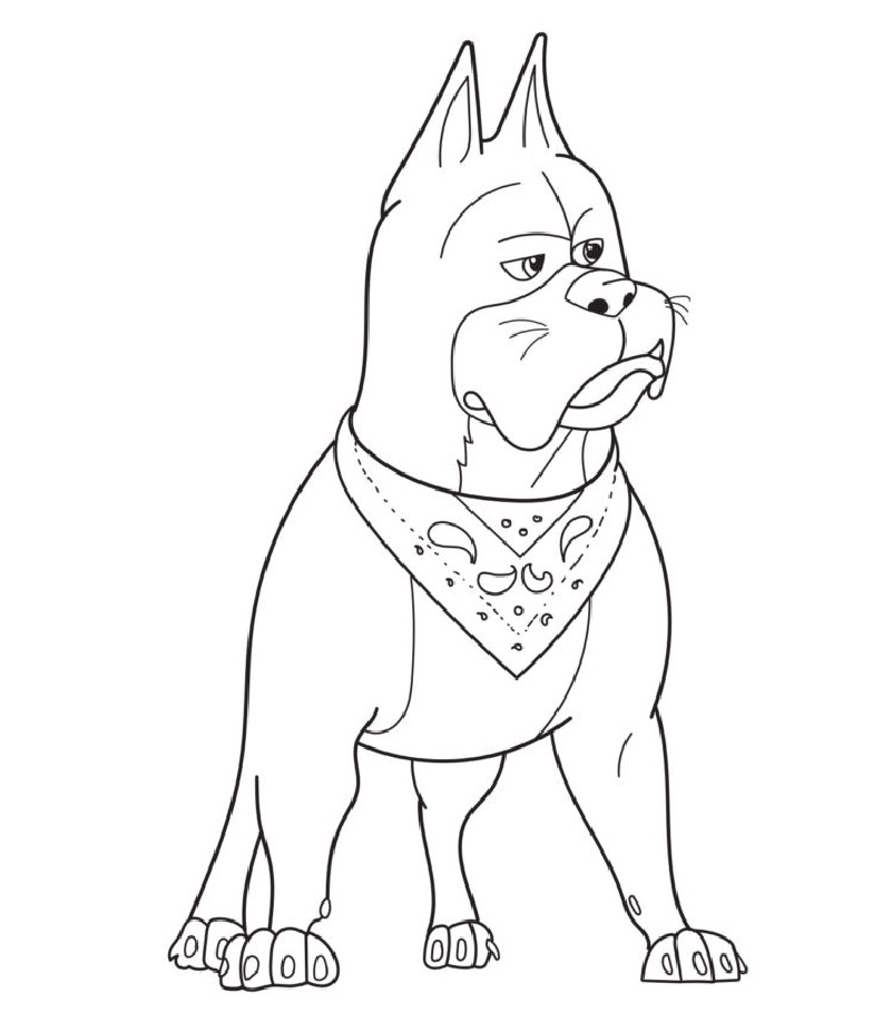 Printable ACE the Bat-Hound Coloring Page for kids.