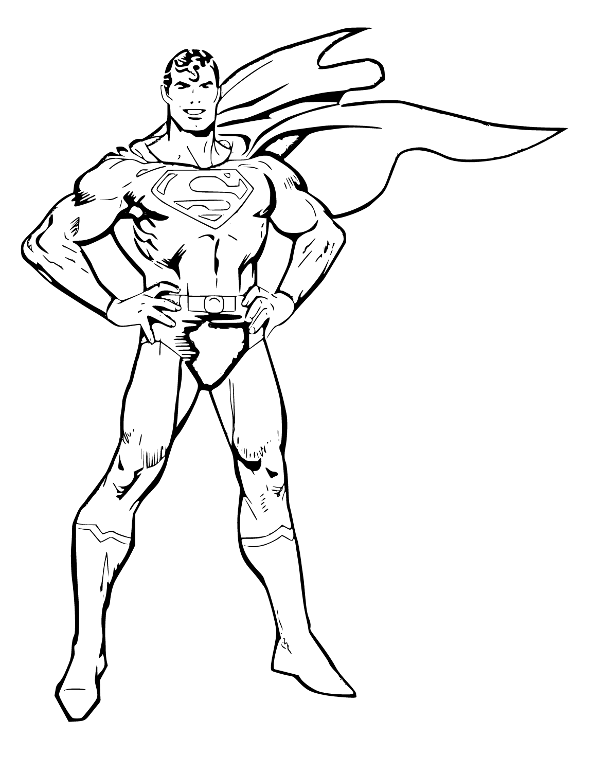 Superman Coloring Pages (16 Printable Sheets, Simple to Draw, Easy for ...