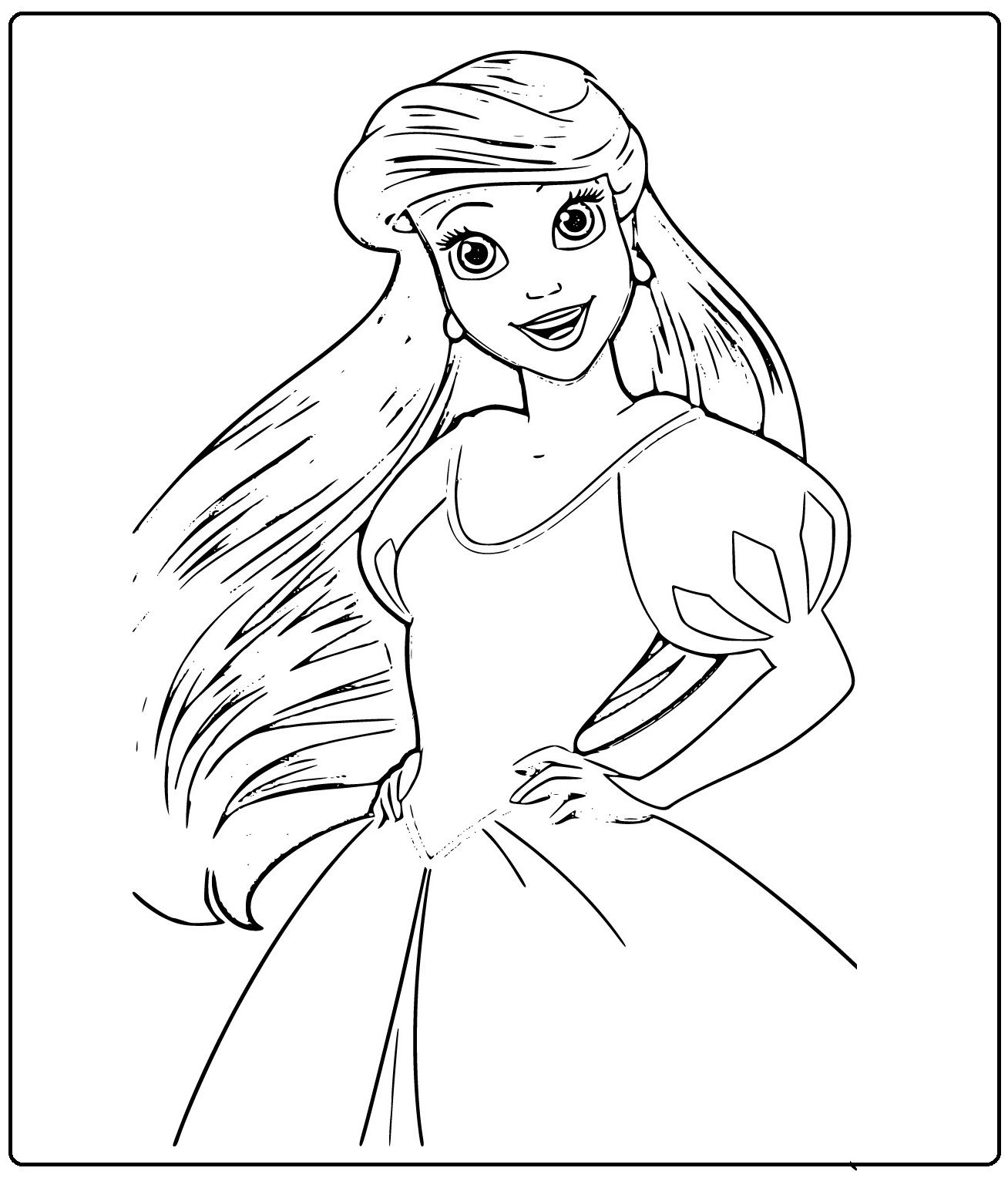 The Little Mermaid (Princess Ariel) Coloring Pages (18 Printable Sheets ...