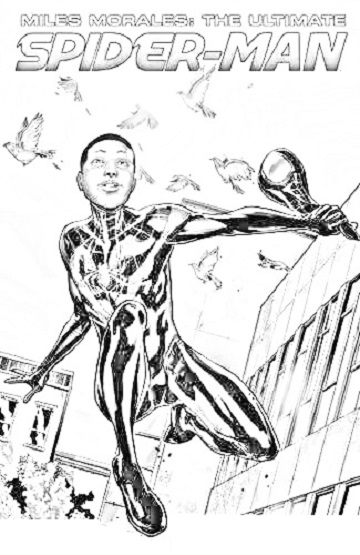 Miles Morales Spider Man Coloring Pages Xcolorings Com - Reverasite