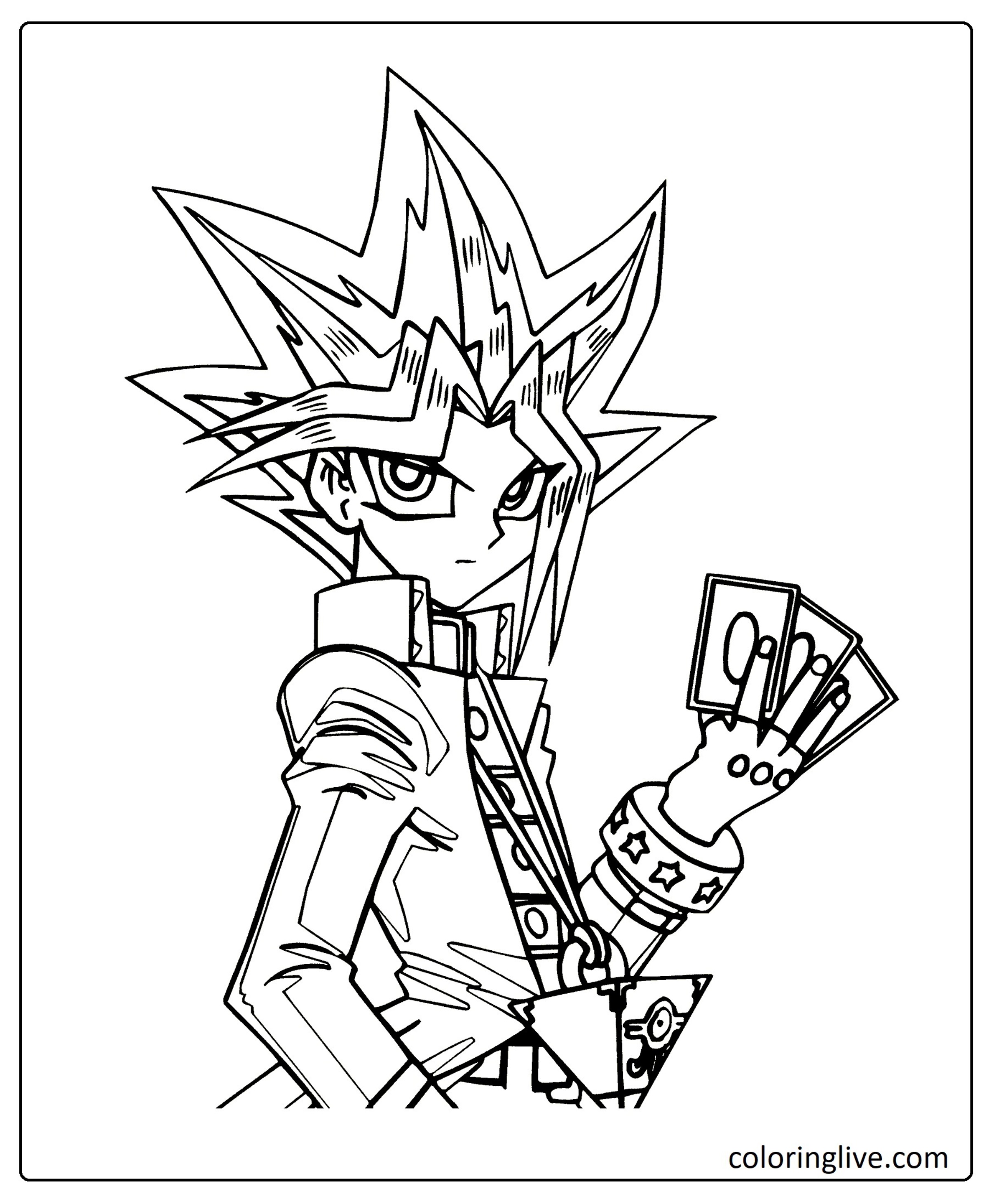 Yu Gi Oh Coloring Pages 1